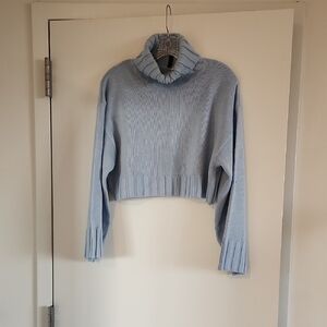 Cozy Blue Turtleneck Sweater